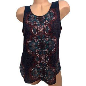 𝅺Sanctuary‎ Geometric Multicolor Printed Boho Tank Top Sleeveless Blouse Size M